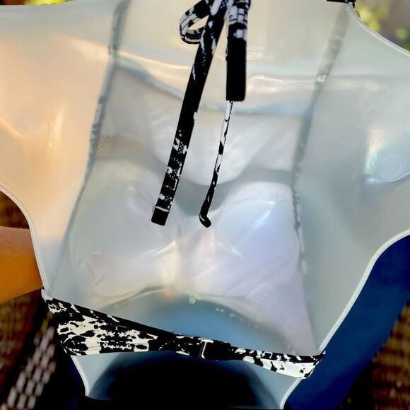 Halter Mesh Front Bikini Top - Picture 3 of 6